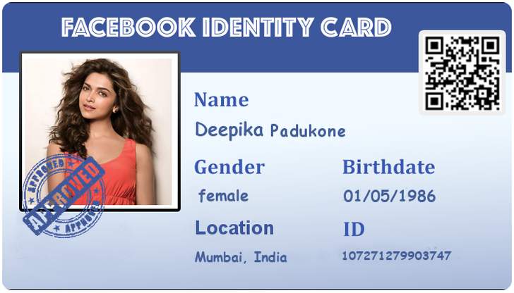 generate facebook id card